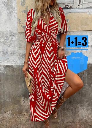 Міді сукня в геометричний принт shein xl