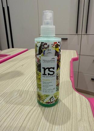Nouvelle re-styling double shot двухфазное средство для блеска и восстановления волос