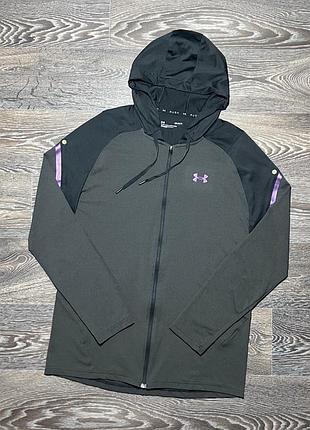 Худи under armour rush reflective details fitted zip hoodie