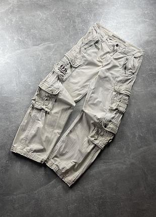 Surplus карго бежевые штаны multipocket utility military pants в полоску