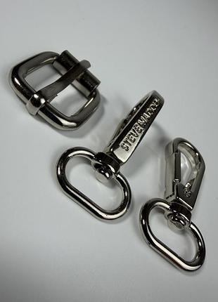 Оригінальна фурнітура (карабіни, пряжка) steve madden для сумки, стан як нової