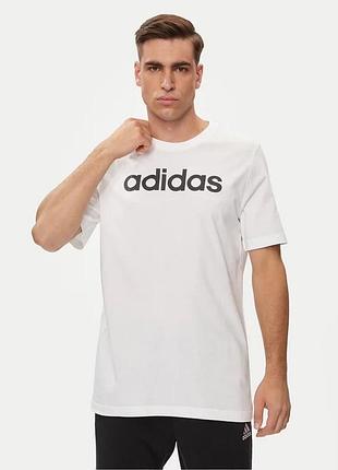 Футболка single jersey linear embroidered logo t-shirt белый regular fit