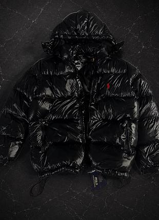 Пуховик polo ralph lauren/глянцевий