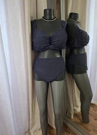 Раздельный в горох купальник 👙
