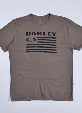 Чоловіча вінтажна хакі мілітарі футболка oakley usa