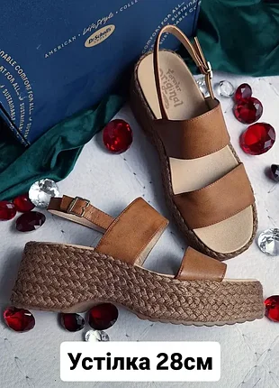 Dr.scholl's оригінал коричневі босоніжки на платформі