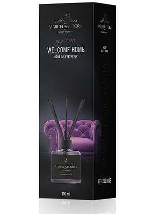 Аромадиффузор для дома "reed diffuser" welcome home (ласкаво пожаловать домой) 100мл marcela&victoria
