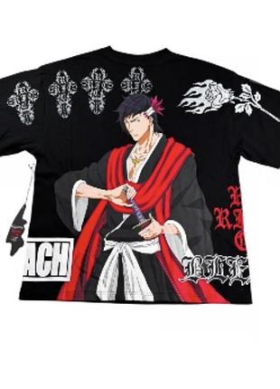 Новая  футболка из лимитированной коллекции-коллаборации civil regime × bleach «koga kuchiki» 199x oversized graphic tee.