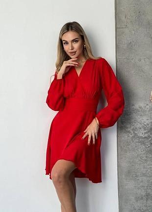 Asos червоне плаття віскоза