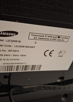 Samsung le32r81b телевізор 2