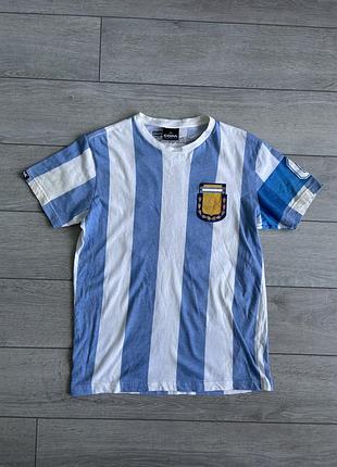 Футбольная футболка джерси винтаж ретро сборная аргентина копа argentina copa football soccer jersey vintage retro size m размер