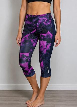 Спортивные фирменные бриджи капри reebok
