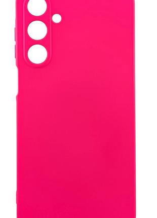 Чехол silicone cover для samsung galaxy a16 / a165 бампер с микрофиброй розовый