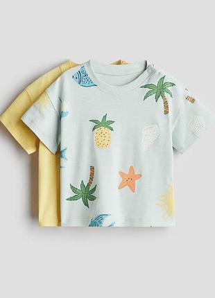 Набор футболок h&amp;m 2-3роки, 3-4роки (без кнопок)