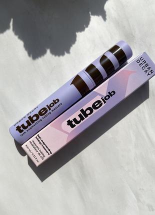 Коричнева термо туш для вій urban decay tube job tubing mascara