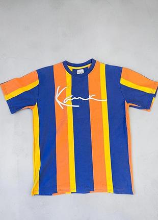 Яскрава футболка karl kani signature block stripe (оригінал)