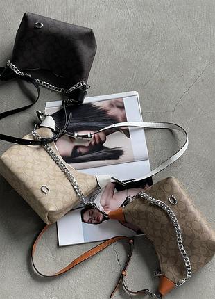Женская сумка coach juliet shoulder bag 3 цвета