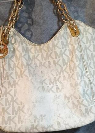 Сумка michael kors зі шкіряними ручками. 7