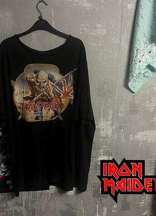 (xxxxl) iron maiden черная футболка с принтом trooper beer