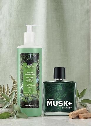 Muck instinct avon 75 ml та гель для душу 720 мл, чоловічий набір за супер ціною