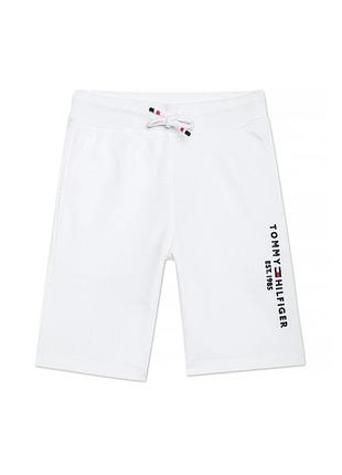Белые трикотажные шорты tommy hilfiger
