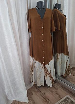 Вискозное на пуговицах платье 👗