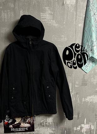 (s) pretty green черная куртка-ветровка с капюшоном