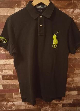 Черная футболка поло polo by ralph lauren размip m