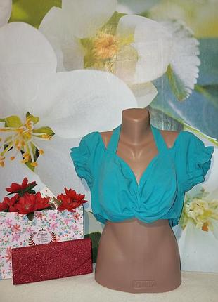 Красивый топ с завязками на пышные формы от бренда shein
