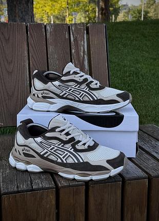 Кросівки asics gel nyc, світло-коричневі 513-7