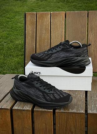 Кросівки asics novablast 3, чорні літні кросівки (сіточка) 2788-1