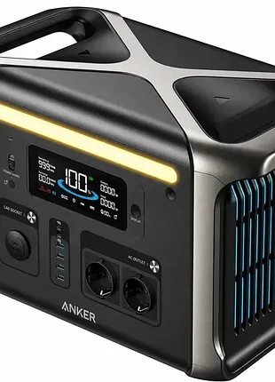 Портативная зарядная станция anker solix f1500 1536 вт*ч 1800 вт lifepo4 ups! портативная зарядная станная станя anker на 1,8квт! батарея lifepo4!