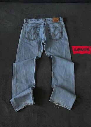 (w34 l32)(l) levi's 501 джынсы светло голубые