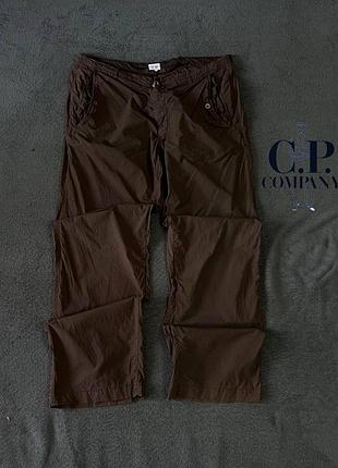 (m-l) c.p. company коричневые повседневные брюки sportswear