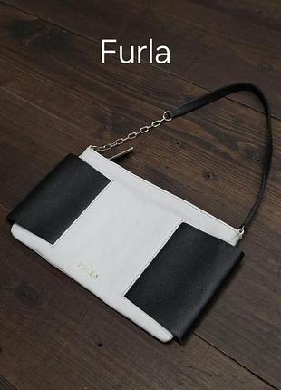 Шкіряна сумка клатч furla оригінал вінтаж