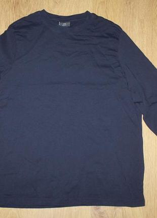 Мужской хлопковый лонгслив h&m xl-xxl