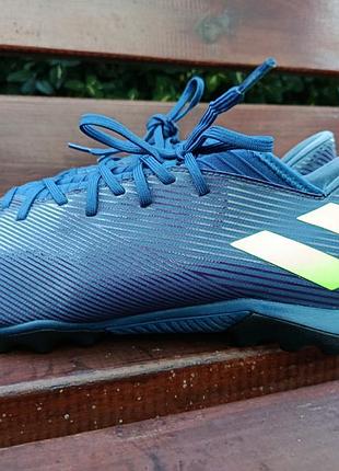 Футбольные сороконожки adidas nemeziz 19.3 tf (размер 48.5 / 31.5 см)