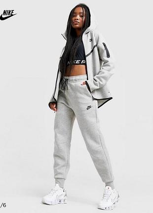 Женские спортивные штаны nike sportswear tech fleece women's mid-rise joggers оригинал