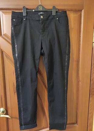 Джинсы скинни женские черные р.52/eur44