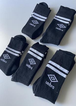 Шкарпетки чорні чоловічі umbro з махровою стопою