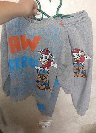Детский спортивный костюм для мальчика щенячий патруль от zara kids 116-122