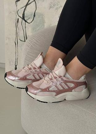 Женские кроссовки adidas ozmillen pink white / smb+ 🔗