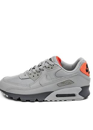 Женские кроссовки nike air max 90 grey orange / smb+ 🔗