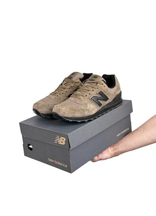 Мужские кроссовки new balance 574 m sand black