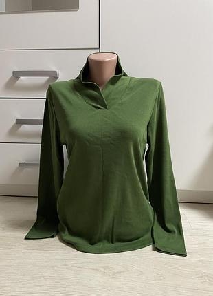 Лонгслив лонг зеленый женский l-xl