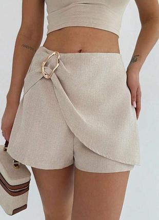 Шорты юбка, летние шорты, легкие шорты