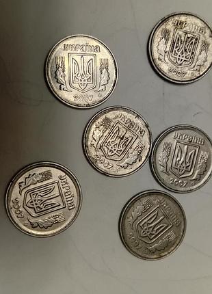 Монета 2 копейки 2007рока,двойной кант