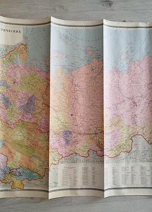 Карта сср. клетка советского периода
