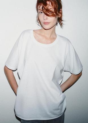 Футболка женская оверсайз зара zara m, l