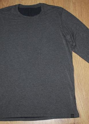 Мужской серый лонгслив кофта термо uniqlo heattech extra warm xl